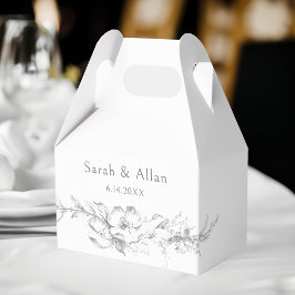 Elegant Classic Fransk Rococo-Blommigt Presentaskar