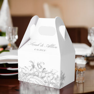 Elegant Classic Fransk Rococo-Blommigt Presentaskar