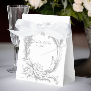 Elegant Classic Fransk Rococo-Blommigt Presentaskar