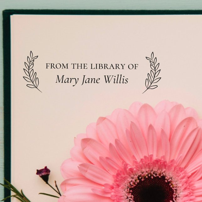 Elegant Classic "from the Bibliotek of" Stämpel (Skapare uppladdad)