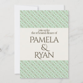 Elegant Classic Ivory Rehearsal Dinner Invitation Inbjudningar