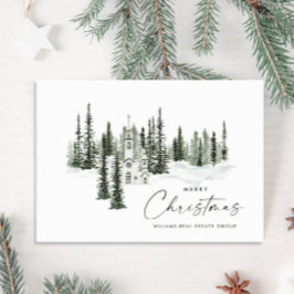 Elegant Classic jul Winter Forest Corporate Julkort