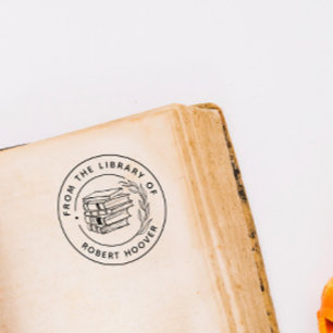 Elegant Classic Löv Bok från Bibliotek Stämpel