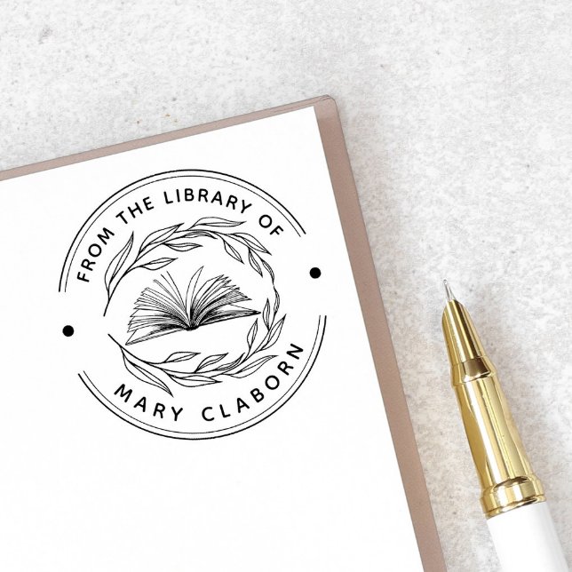 Elegant Classic Löv Bok från Bibliotek Stämpel (Skapare uppladdad)