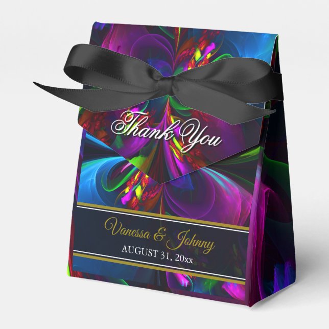 Elegant Classic Modern Floral Pattern #902 Wedding Presentaskar (Framsidan Sidan)