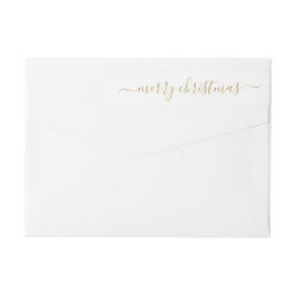 Elegant Classic Modern Guld God jul-skript Etikettband