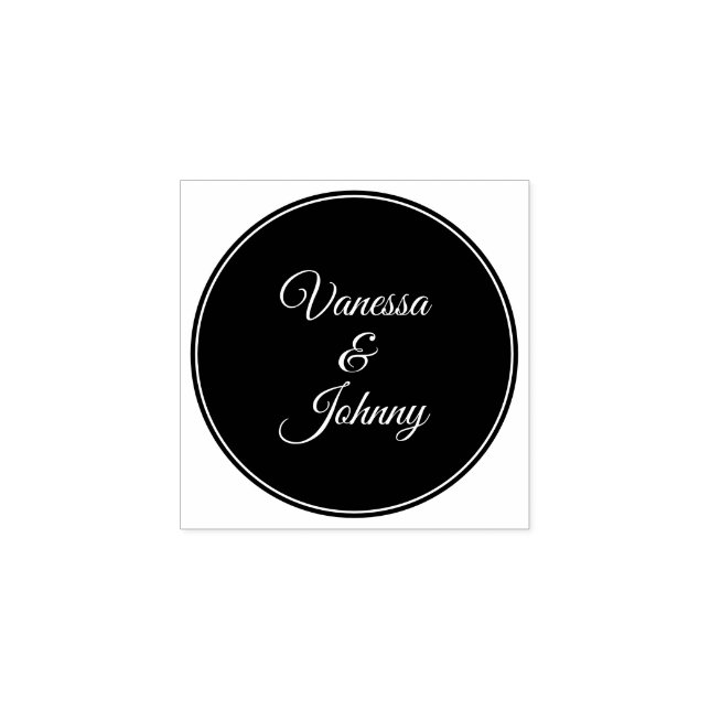 Elegant Classic Modern Trendy Pattern #903 Wedding Stämpel (Tryck)