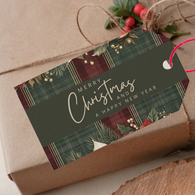 Elegant Classic Pput Poinsettia Guld to from Presentetikett (Skapare uppladdad)