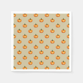 Elegant Classic Pumpkin Patterned Pappersservett