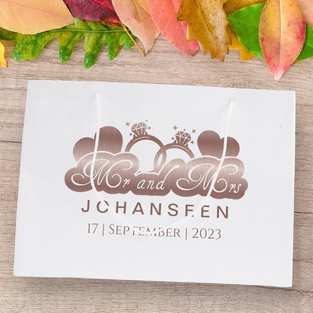 Elegant Classic Ro Gold foil Newlyweds (Skapare uppladdad)