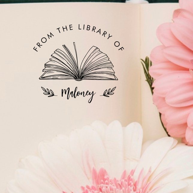 Elegant Classic Script From the Library Of Custom  Självfärgande Stämpel (Skapare uppladdad)