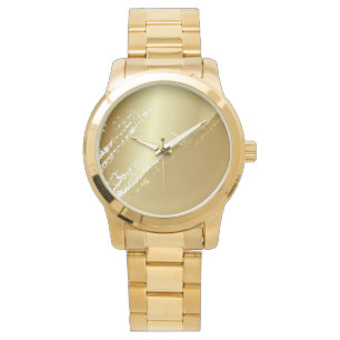 Elegant Classic Simple Guld Teal Manar Armbandsur