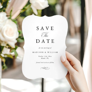 Elegant Classic Spara datum meddelande Card Inbjudningar