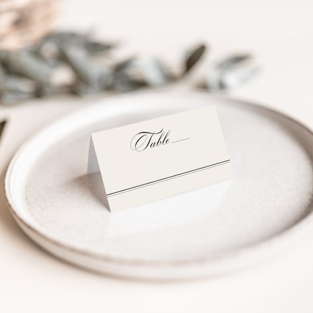 Elegant Classic Vintage bröllop Placeringskort (Elegant Classic Vintage Wedding Place Card)