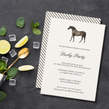 Elegant Classic Vintage Horse Tävling Derby Party
