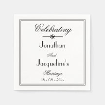 Elegant Classic White Bröllop Cake Bord Papper