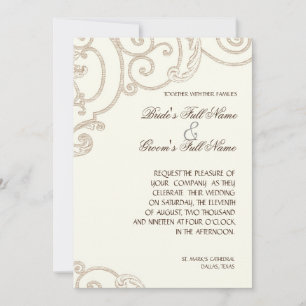 Elegant Classic White Orchid-minimalistisk Blommig Inbjudningar