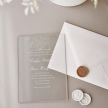 Elegant Classic White Script Bröllop