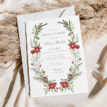 Elegant Classic Winter Greenery Möhippa Inbjudningar<br><div class="desc">Vi presenterar vår elegant inbjudningskort för möhippan, förskönad med en häpnadsväckande vinter-gieneri-andedräkt och klassisk kalligrafi! Om du är tittar för ett inbjudningskort för möhippan som utesluter sofistikering, lyx och stil är det här perfektens inbjudan till dig. Utandningen ram tillför vintagen en liten elegans till inbjudan. Den har en invecklad grönt...</div>