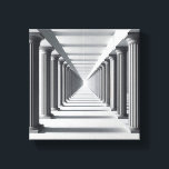 Elegant Classical Colonnade Art - Infinite Archite Canvastryck<br><div class="desc">A stunningly bright and minimalist digital artwork featuring a long corridor of majestic classical columns. The composition uses a strong one-point perspective to create an endless hallway, blending ancient architectural grace with a clean, modern aesthetic. This piece brings a sense of calm, order, and grandeur, making it perfect for upscale...</div>