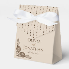 Elegant Classy Beige ornate Bröllop Presentaskar