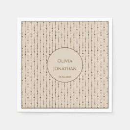 Elegant Classy Beige ornate Pappersservett