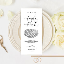 Elegant Classy Black, Ställe-inställning - tack fö Program