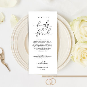 Elegant Classy Black, Ställe-inställning - tack fö Program