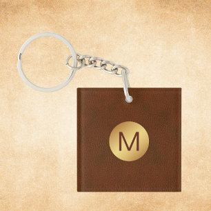 Elegant Classy Brown & Guld Namn Initial