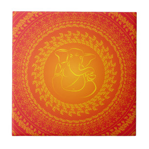 Elegant Classy Ganesh/ Indian God Tile Kakelplatta