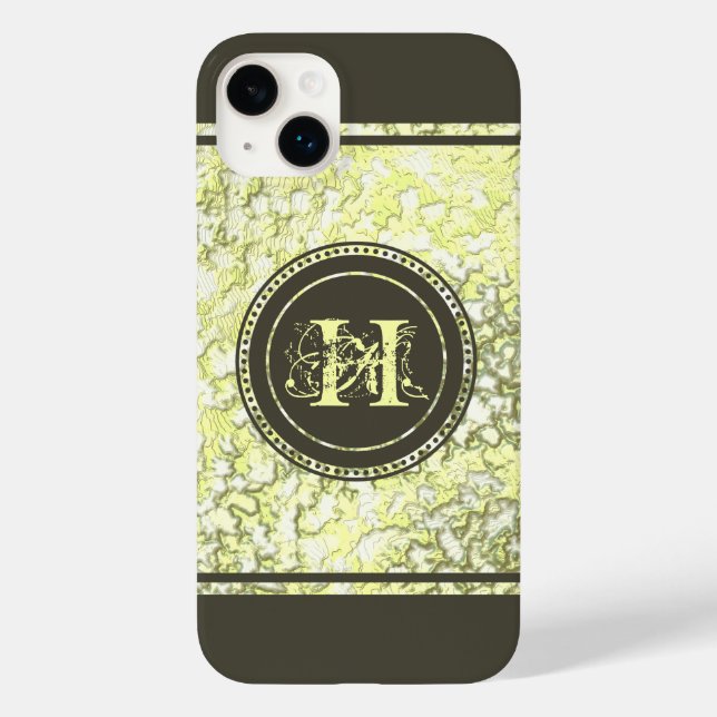 Elegant Classy Gold Foil Mörk Taupe Brown (Baksida)