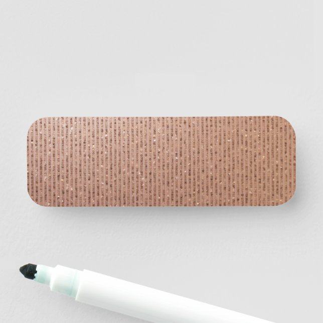 Elegant Classy Gold Sparkle Namnbricka (På plats)