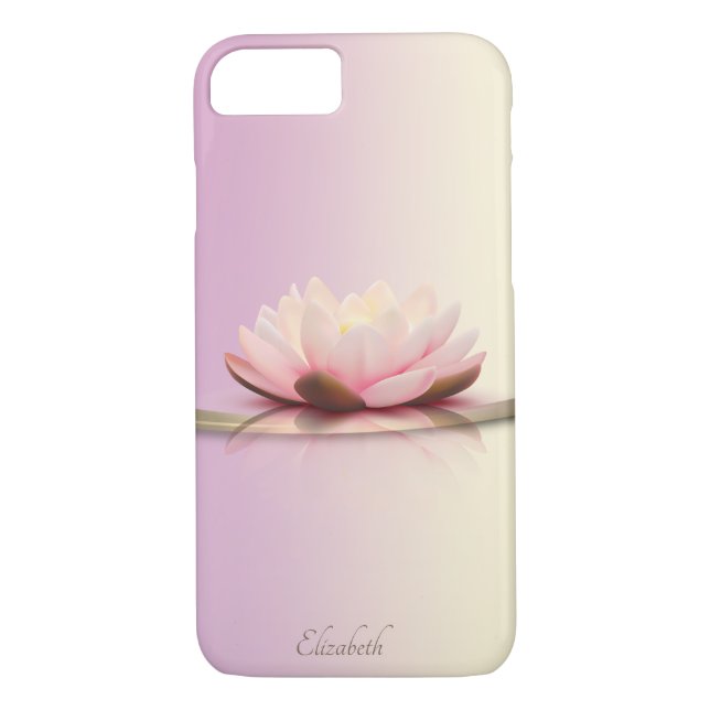 Elegant Classy Guld Rand Lotus - Personlig Case-Mate iPhone Skal (Baksida)