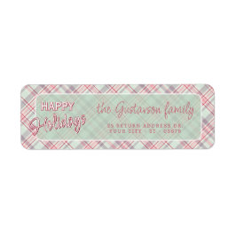 Elegant Classy Rustic Play Mönster Returadress Etikett