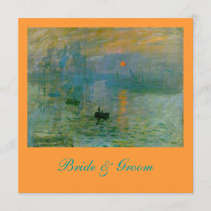 Elegant Claude Monet bröllopsinbjudningar Inbjudningar