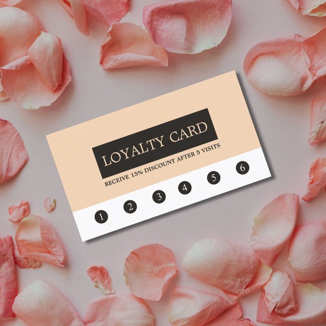 Elegant Clean Beauty Loyalty Card Lojalitetskort (Skapare uppladdad)