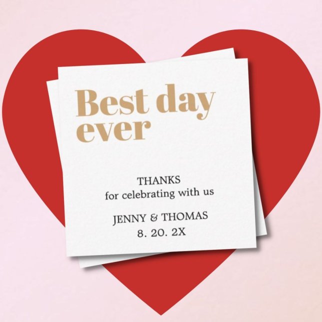 Elegant Clean Bröllop Tack Anteckningskort (Skapare uppladdad)