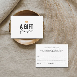 Elegant Clean Faux Guld Heart