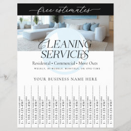 Elegant Cleaning Services Rivningsremsor Flyer