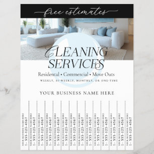 Elegant Cleaning Services Rivningsremsor Flyer