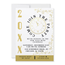 Elegant Clock Nyårsafton Party