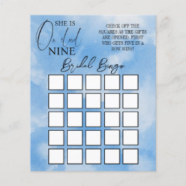 Elegant Cloud Nine Blue Möhippa Bingo Game
