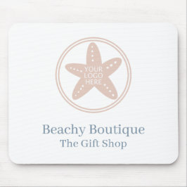 Elegant Coastal Boutique Beach Business Logotyp Wh Musmatta
