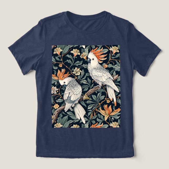 Elegant Cockatoo T-shirt (Design Framsida)