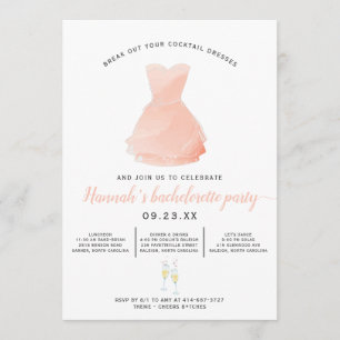 Elegant cocktailklänning Sjungbrudskväll Program