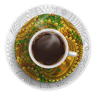Elegant Coffee Kopp Drawer Knob - SRF Knopp