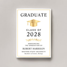 Elegant College Guldavgång Meddelande