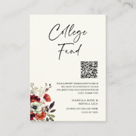 Elegant College Twillingar Studenten Fund QR-kod Tilläggskort