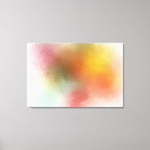 Elegant Colorful Abstrakt Art Modern Red Gult Canvastryck