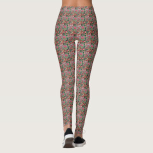 Elegant Colorful Lämna Mönster Leggings